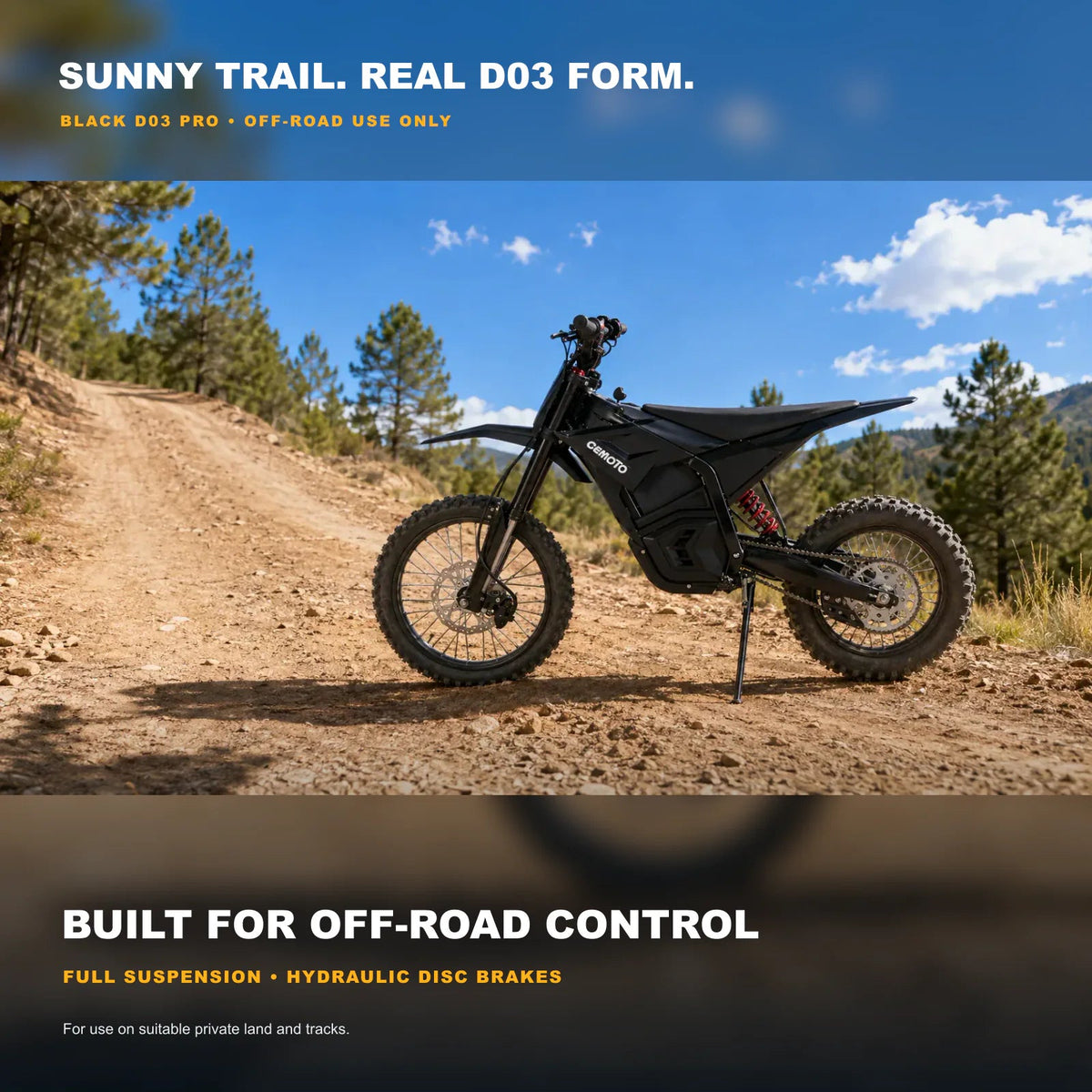 CEMOTO D03 Pro Off-Road Electric Dirt Bike For Teens & Adults cemoto