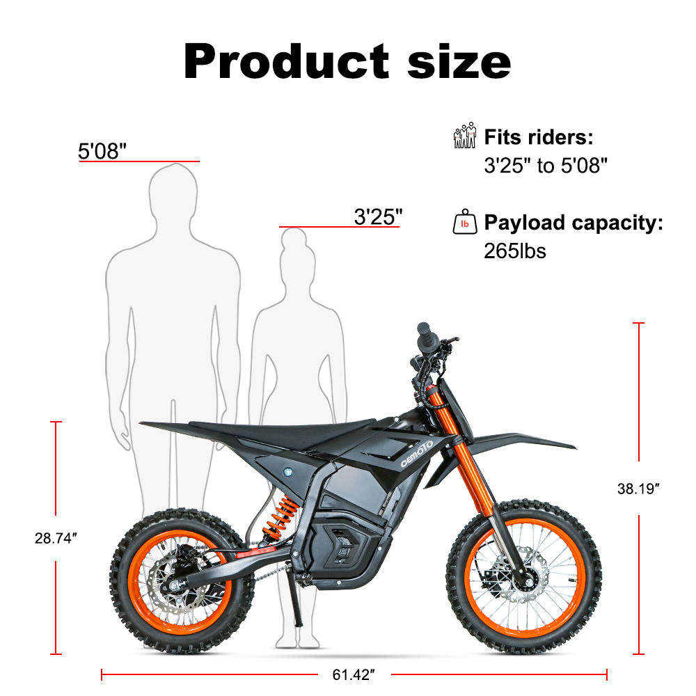 CEMOTO D03 | Off-Road Electric Dirt Bike for Adults & Teens cemoto
