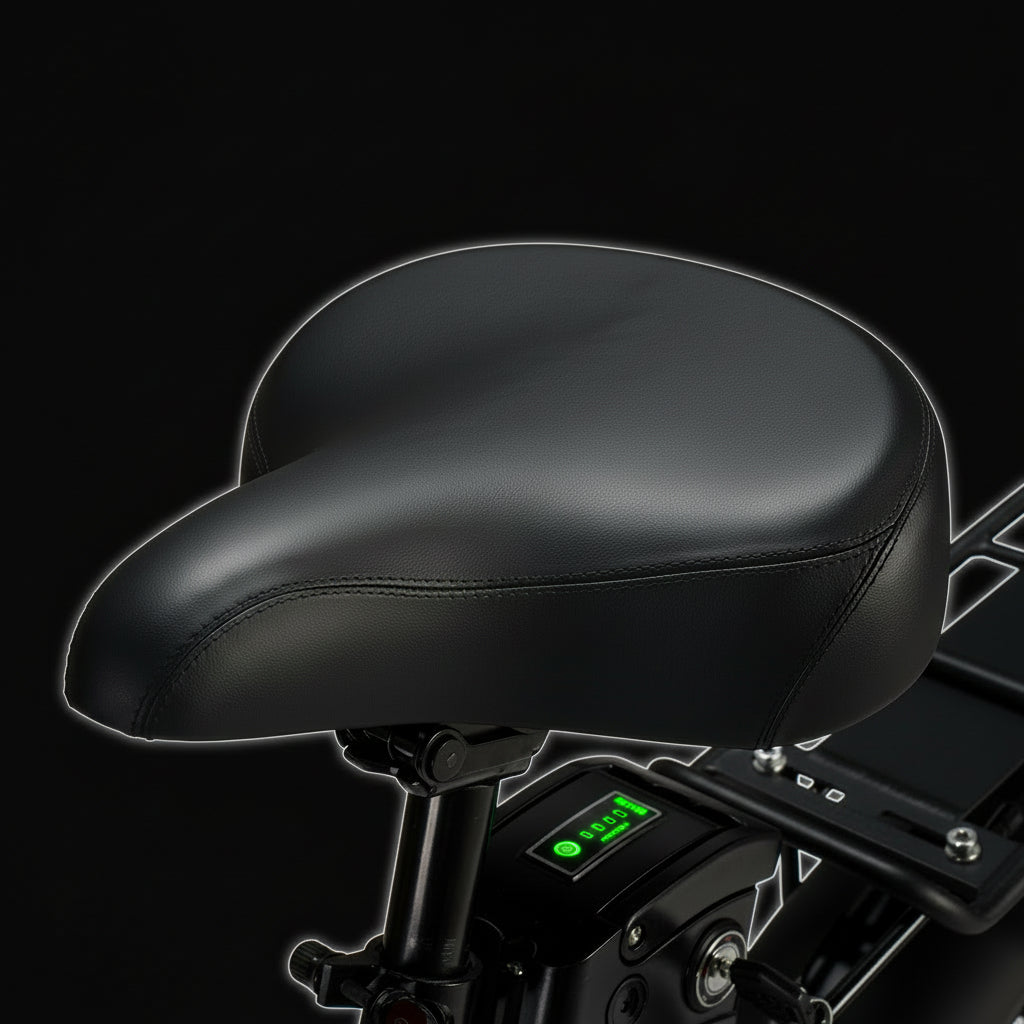 CEMOTO EB09A foldable electric commuter bike ergonomic comfort saddle