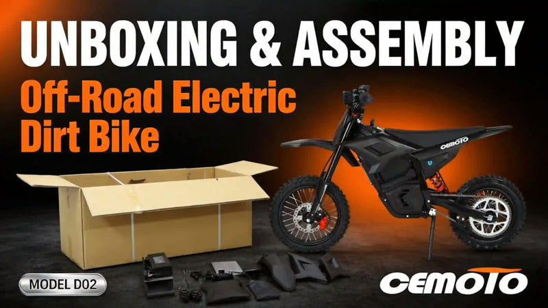 Off-Road Electric Dirt Bike D02 | Unboxing & Assembly