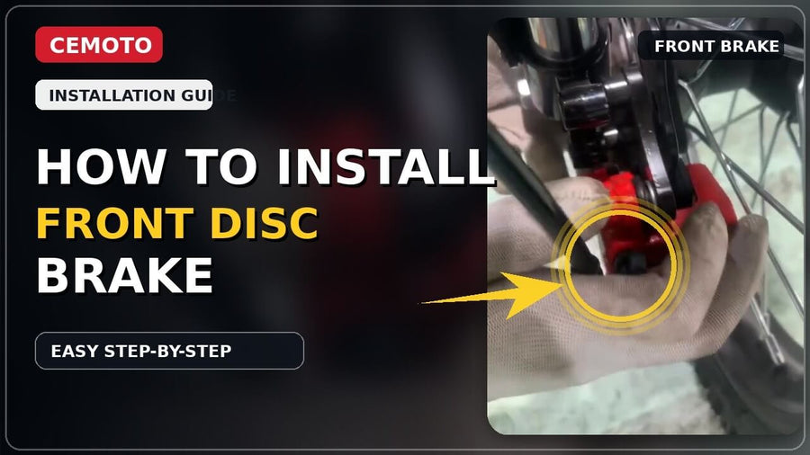 How to Install the Front Disc Brake on a CEMOTO Electric Dirt Bike | Step-by-Step Guide